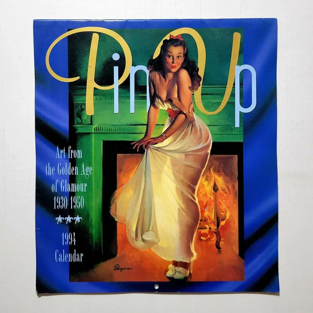 1994 PINUP ART CALENDAR: GOLDEN AGE of GLAMOUR 1930 to 1950 Featuring 12 Artists